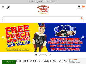 'coronacigar.com' screenshot
