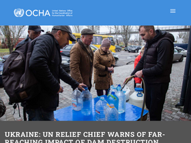 'unocha.org' screenshot