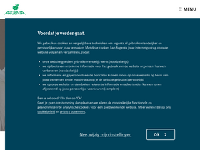 'argenta.nl' screenshot