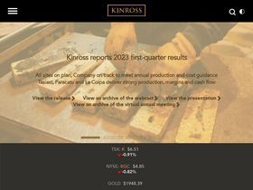 'kinross.com' screenshot