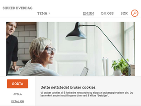 'sikkerhverdag.no' screenshot