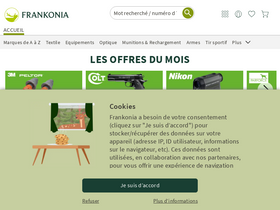 'frankonia.fr' screenshot