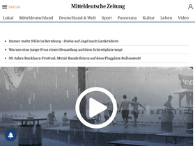 'mz-web.de' screenshot