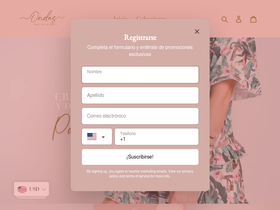 tusondas.com homepage screenshot