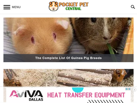 'pocketpetcentral.com' screenshot
