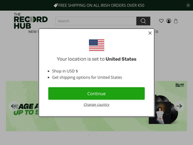 'therecordhub.com' screenshot