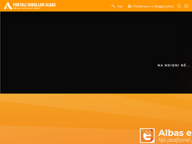 'portalishkollor.al' screenshot