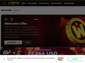 'energycasino.com' screenshot