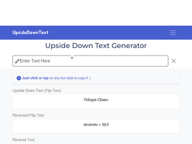 'upsidedowntext.top' screenshot