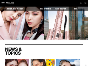 'maybelline.co.jp' screenshot