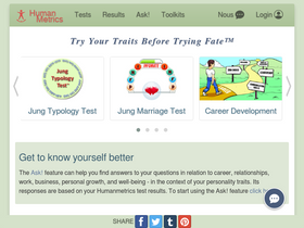 'humanmetrics.com' screenshot