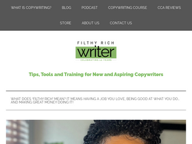 'filthyrichwriter.com' screenshot