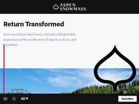 'aspensnowmass.com' screenshot