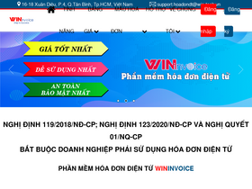'wininvoice.vn' screenshot