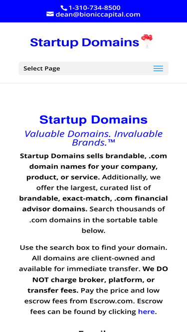 startupdomains.com