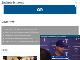 'thenewsenterprise.com' screenshot