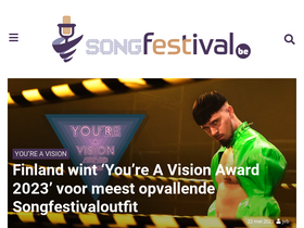 'songfestival.be' screenshot