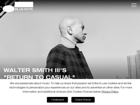 'bluenote.com' screenshot