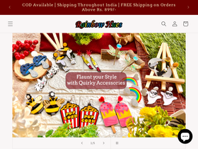 rainbowhues.in homepage screenshot
