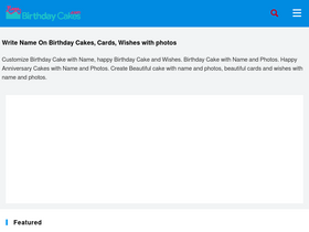 'namebirthdaycakes.com' screenshot
