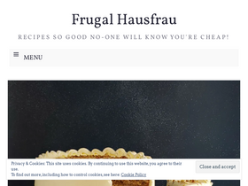 'frugalhausfrau.com' screenshot