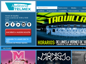 'auditorio-telmex.com' screenshot