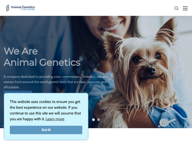 'animalgenetics.us' screenshot