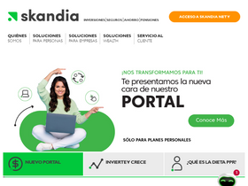 'skandia.com.mx' screenshot