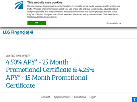 'lbsfcu.org' screenshot