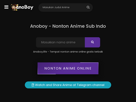 anoBoy - Nonton dan Streaming Anime Subtitle Indonesia