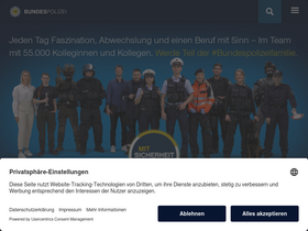 'komm-zur-bundespolizei.de' screenshot