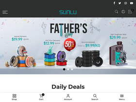 'sunlu.com' screenshot