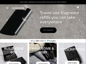 Handsome Scent homepage screenshot
