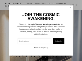 'kylethomasastrology.com' screenshot