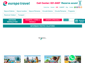 'europatravel.ro' screenshot