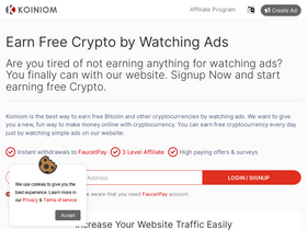 'koiniom.com' screenshot