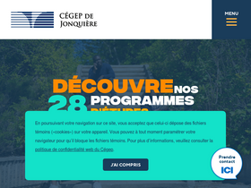 'cegepjonquiere.ca' screenshot