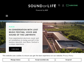 'soundoflife.com' screenshot