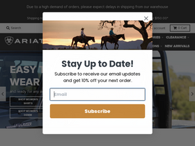 'ariat.com.au' screenshot