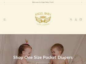 angelbabyclothdiaper.com homepage screenshot