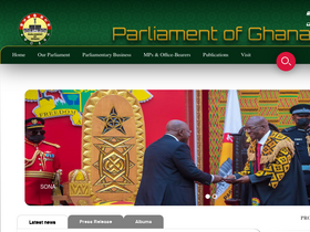 'parliament.gh' screenshot