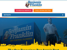 'bfplumbingbayarea.com' screenshot