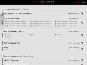 'besiktasarena.com' screenshot