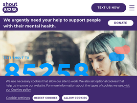 'giveusashout.org' screenshot