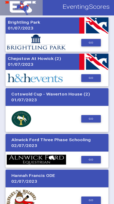 eventingscores.co.uk