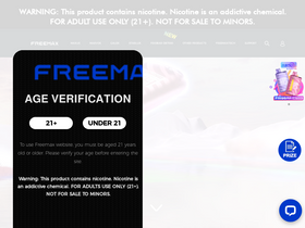 'freemaxvape.com' screenshot