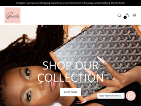 Glamorizta homepage screenshot