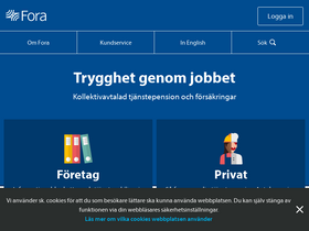 'fora.se' screenshot