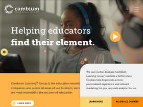 'cambiumlearning.com' screenshot