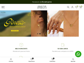 shopfrizza.com homepage screenshot